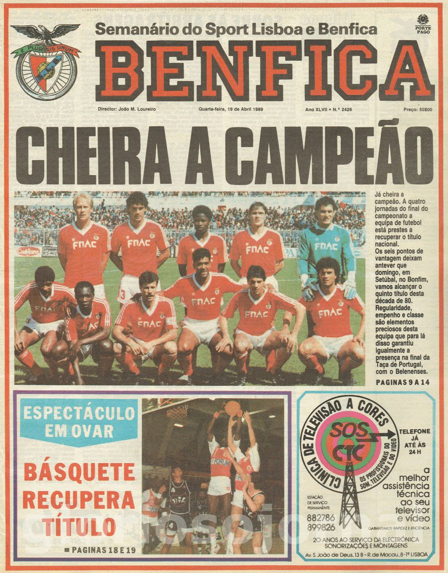 jornal o benfica 2426 1989-04-19